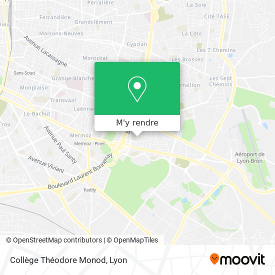Collège Théodore Monod plan