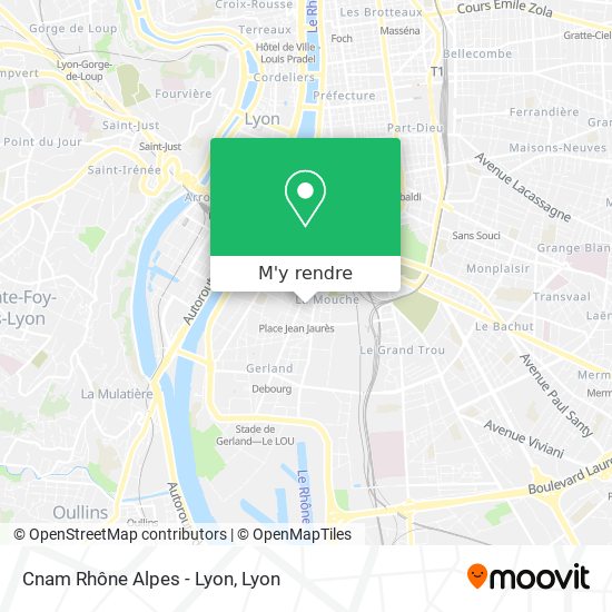Cnam Rhône Alpes - Lyon plan