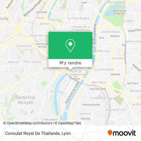Consulat Royal De Thailande plan