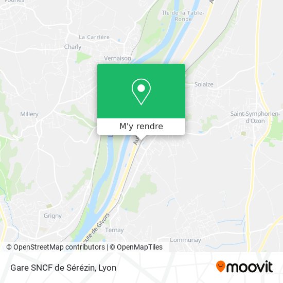 Gare SNCF de Sérézin plan