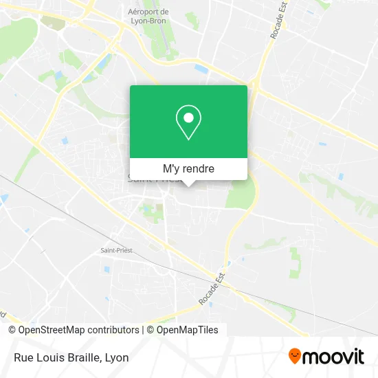 Rue Louis Braille plan