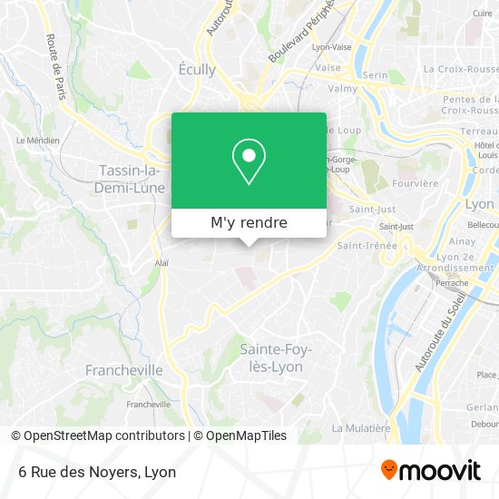 6 Rue des Noyers plan