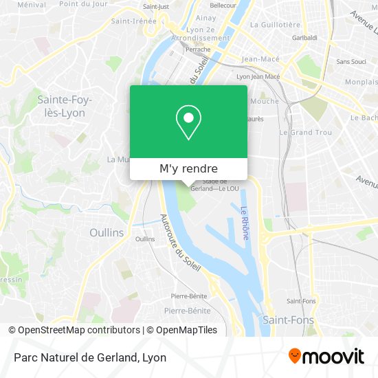 Parc Naturel de Gerland plan