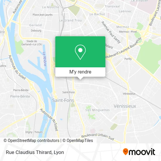 Rue Claudius Thirard plan