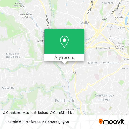 Chemin du Professeur Deperet plan