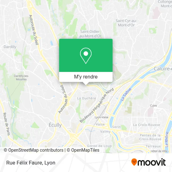 Rue Félix Faure plan