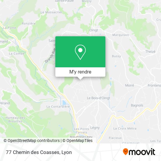77 Chemin des Coasses plan