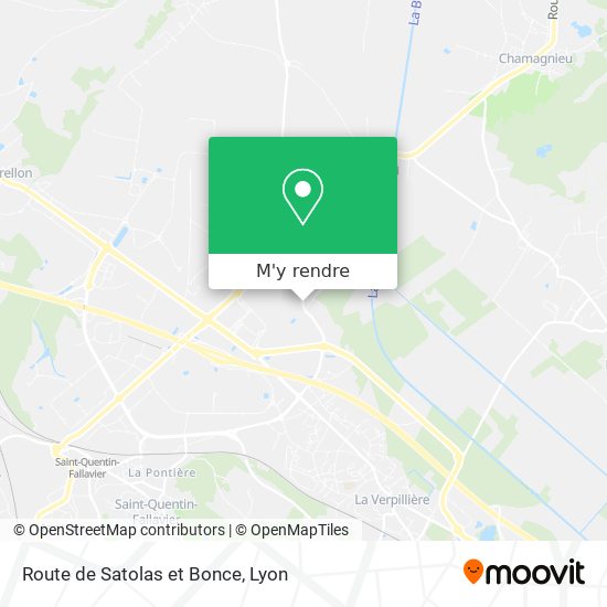 Route de Satolas et Bonce plan