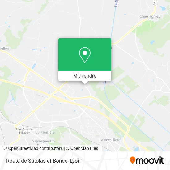Route de Satolas et Bonce plan