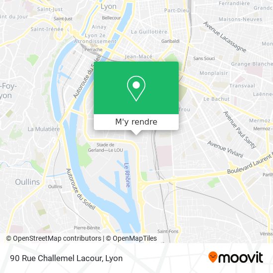 90 Rue Challemel Lacour plan