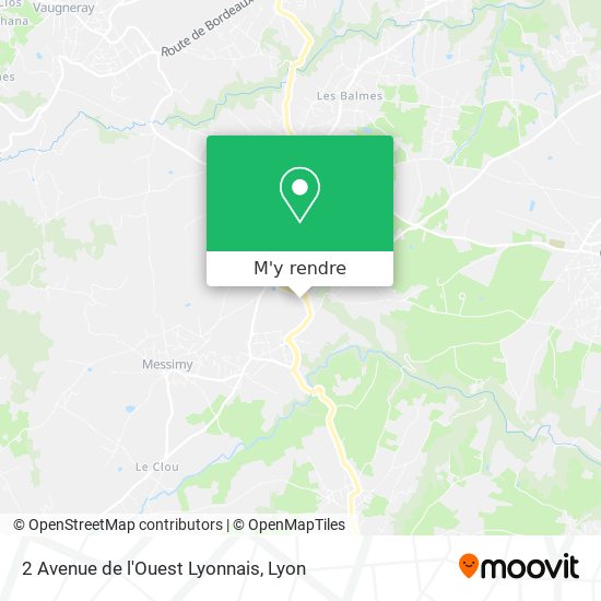 2 Avenue de l'Ouest Lyonnais plan