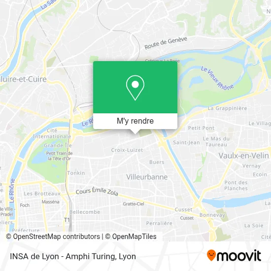 INSA de Lyon - Amphi Turing plan