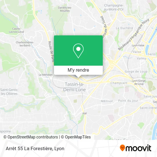 Arrêt 55 La Forestière plan