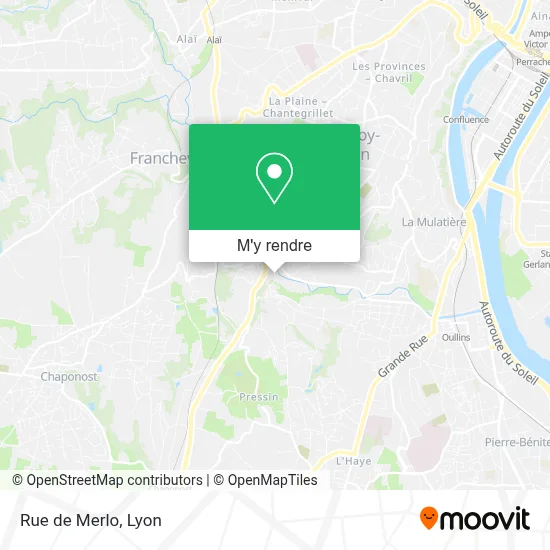 Rue de Merlo plan