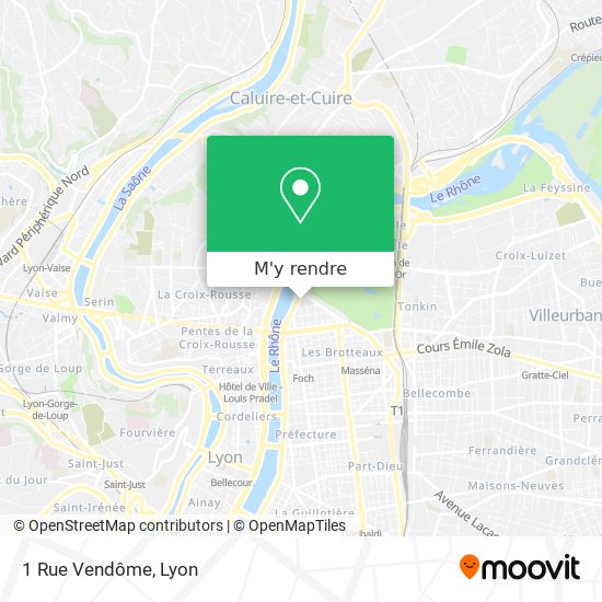 1 Rue Vendôme plan