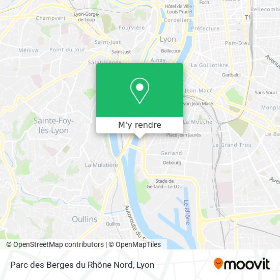 Parc des Berges du Rhône Nord plan