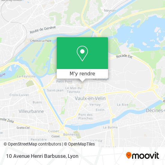 10 Avenue Henri Barbusse plan