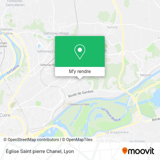 Église Saint pierre Chanel plan