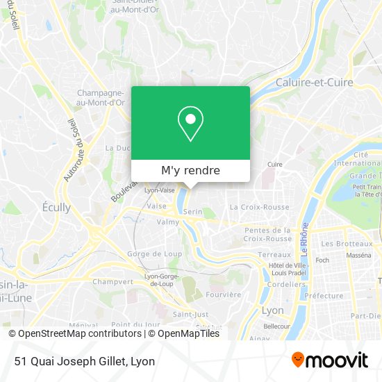51 Quai Joseph Gillet plan