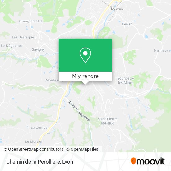 Chemin de la Pérollière plan