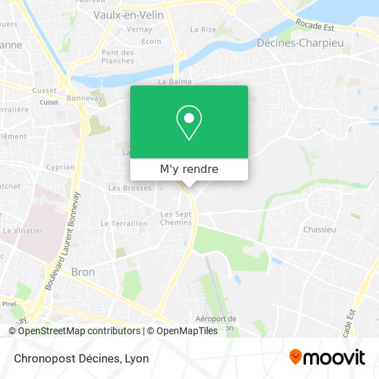 Chronopost Décines plan