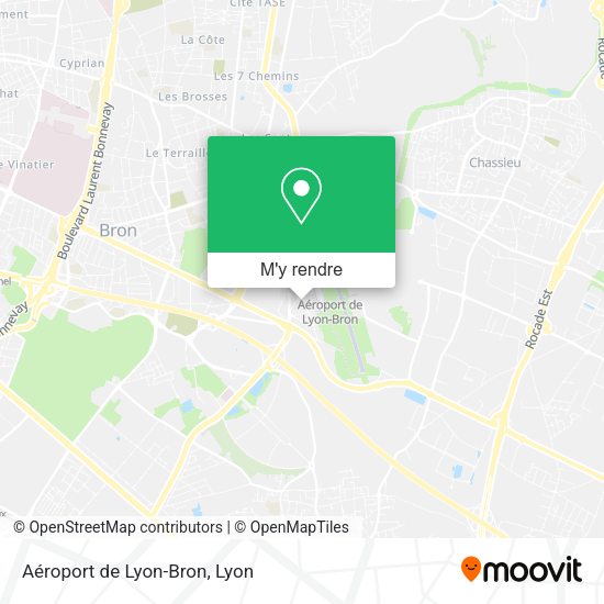 Aéroport de Lyon-Bron plan