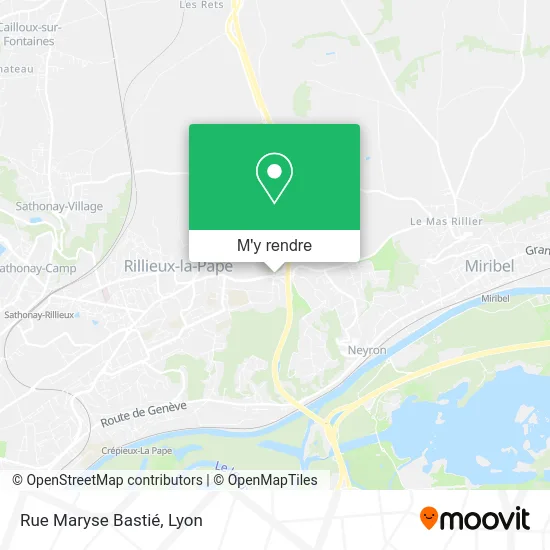 Rue Maryse Bastié plan