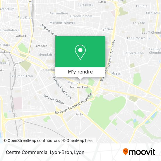 Centre Commercial Lyon-Bron plan