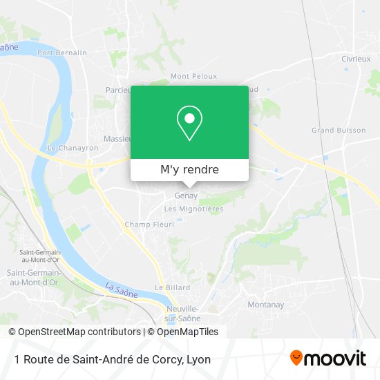 1 Route de Saint-André de Corcy plan