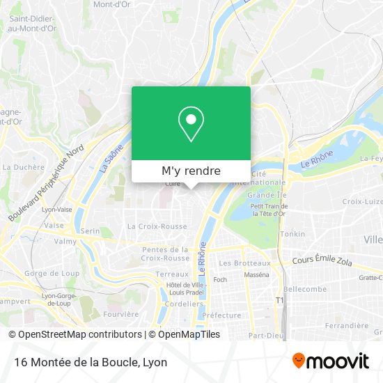 16 Montée de la Boucle plan