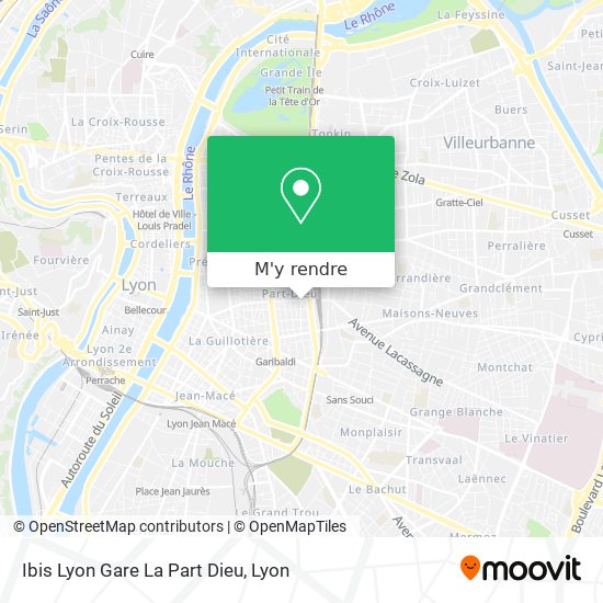 Ibis Lyon Gare La Part Dieu plan