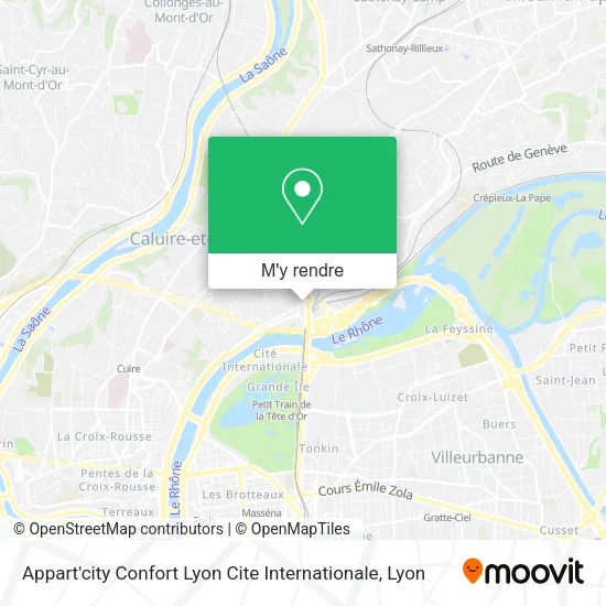 Appart'city Confort Lyon Cite Internationale plan