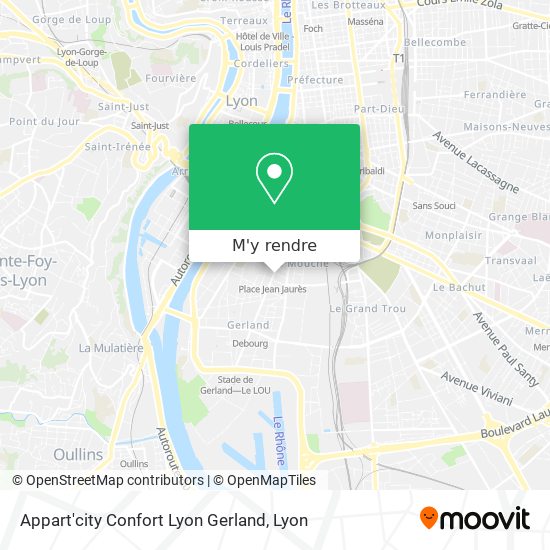 Appart'city Confort Lyon Gerland plan