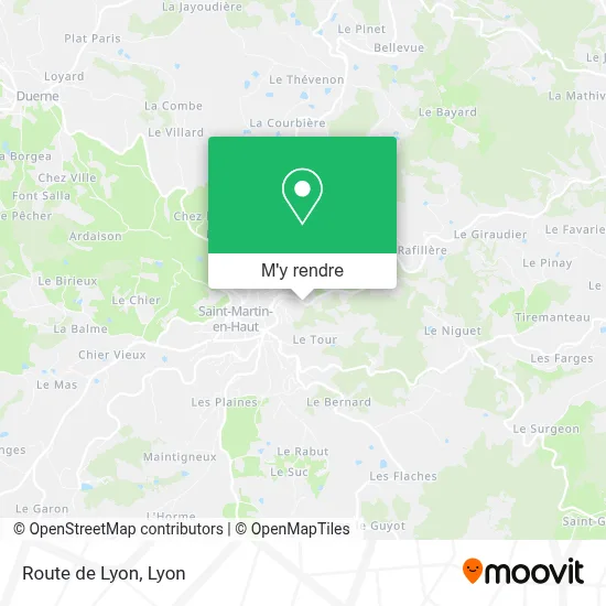 Route de Lyon plan