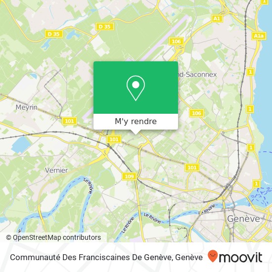 Communauté Des Franciscaines De Genève plan