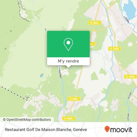 Restaurant Golf De Maison Blanche plan