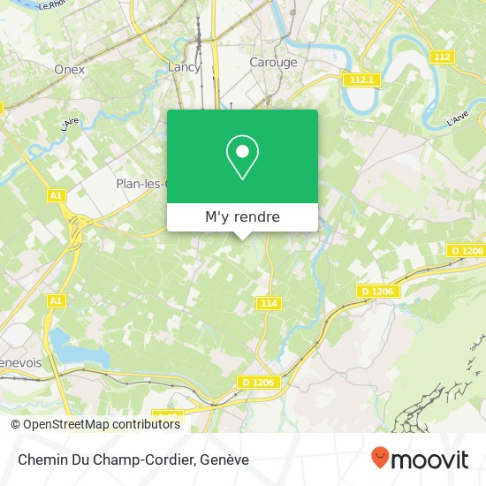 Chemin Du Champ-Cordier plan