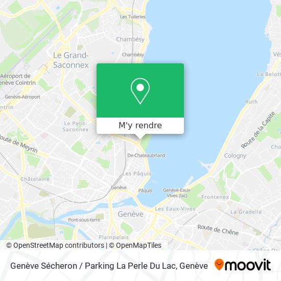 Genève Sécheron / Parking La Perle Du Lac plan