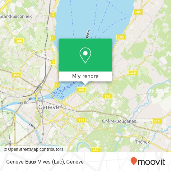 Genève-Eaux-Vives (Lac) plan