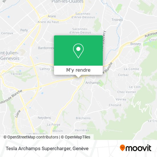 Tesla Archamps Supercharger plan