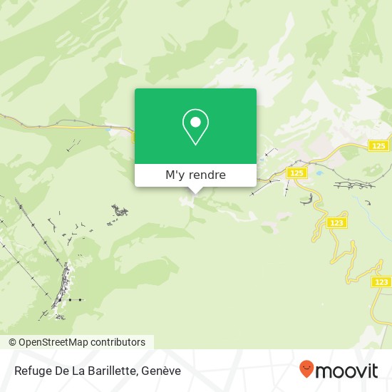 Refuge De La Barillette plan