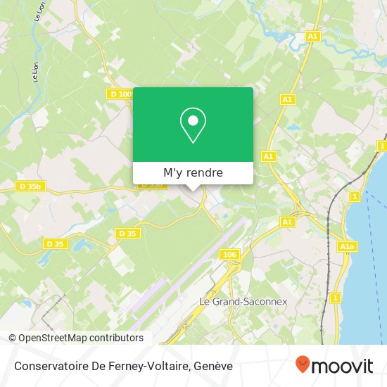 Conservatoire De Ferney-Voltaire plan