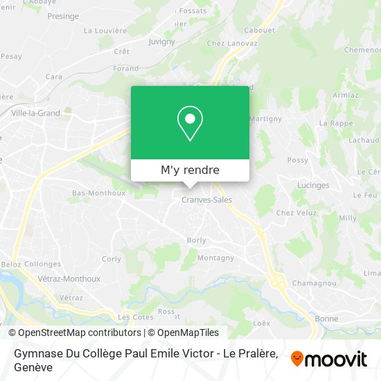 Gymnase Du Collège Paul Emile Victor - Le Pralère plan