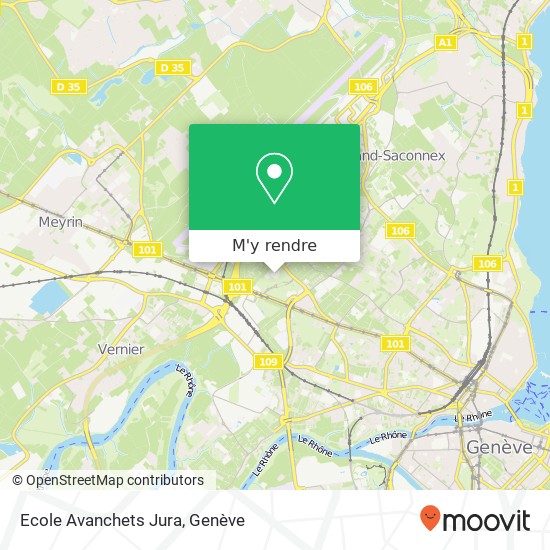 Ecole Avanchets Jura plan