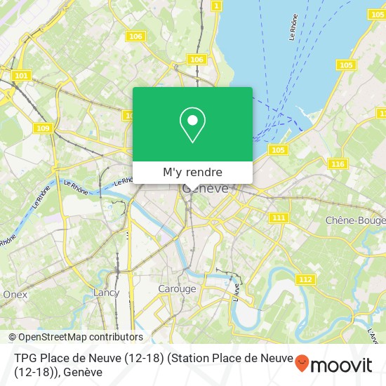 TPG Place de Neuve (12-18) (Station Place de Neuve (12-18)) plan