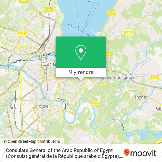 Consulate General of the Arab Republic of Egypt (Consulat général de la République arabe d'Égypte) plan