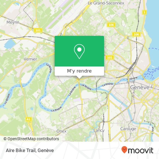 Aïre Bike Trail plan