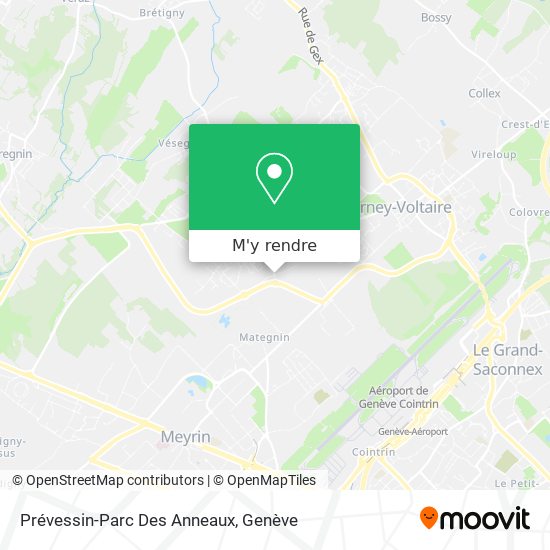 Prévessin-Parc Des Anneaux plan