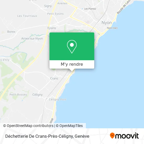 Déchetterie De Crans-Près-Céligny plan