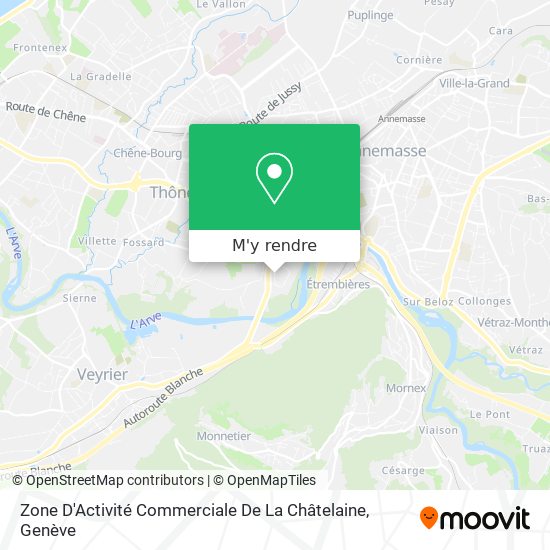 Zone D'Activité Commerciale De La Châtelaine plan